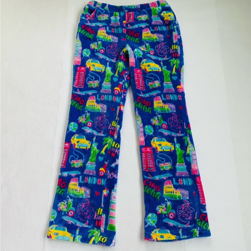 Candy Pink Fleece Pajama Bottoms. Girl’s Size 14/16.
